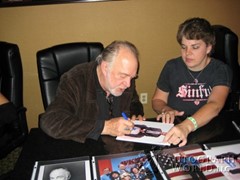 signing photo