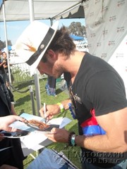 signing photo