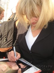 signing photo