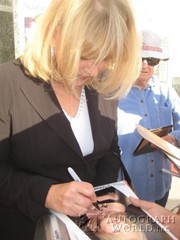 signing photo