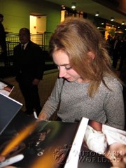 signing photo