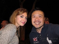 signing photo