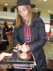 signing photo