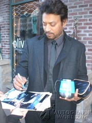 signing photo