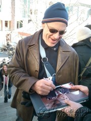 signing photo
