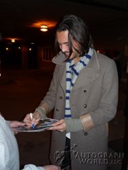 signing photo