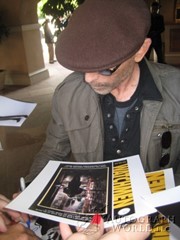 signing photo
