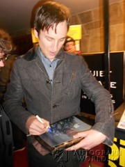 signing photo