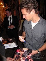 signing photo