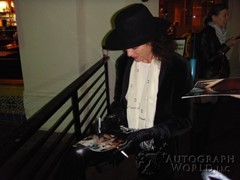 signing photo