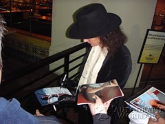 signing photo