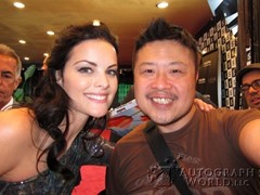 signing photo