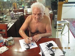 signing photo