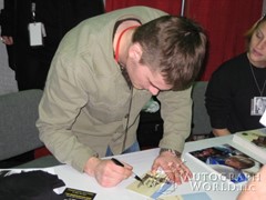 signing photo