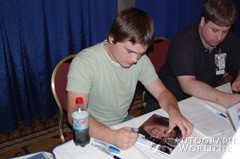 signing photo