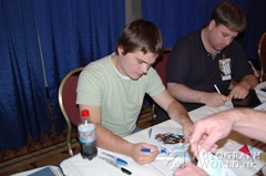 signing photo