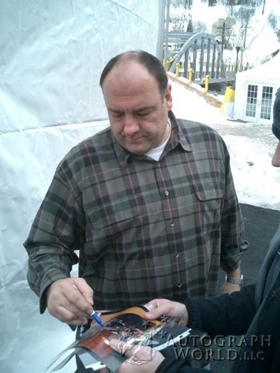 James Gandolfini autograph