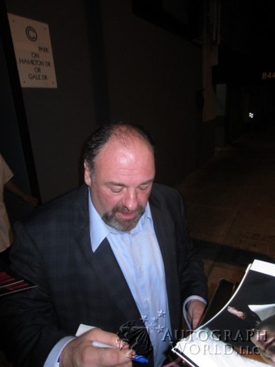James Gandolfini autograph