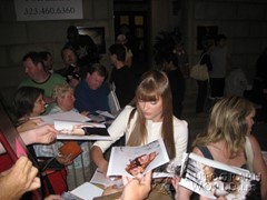 signing photo