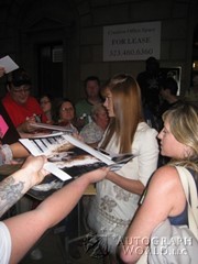 signing photo