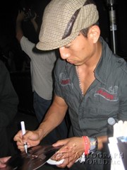 signing photo