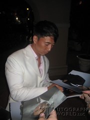 signing photo