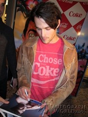 signing photo
