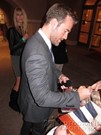 James Van Der Beek signing proof