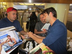 signing photo