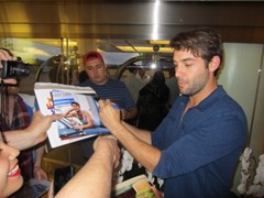 signing photo