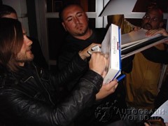 signing photo