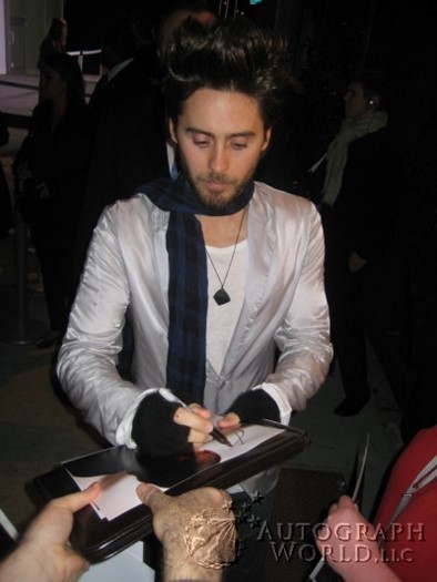 Jared Leto autograph