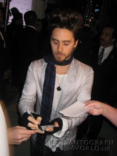 Jared Leto autograph