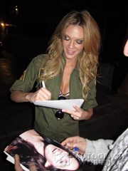 signing photo