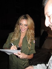 signing photo
