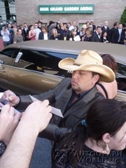 signing photo