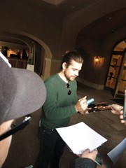 signing photo