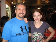signing photo
