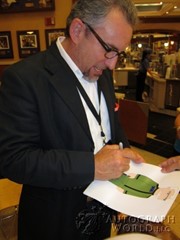 signing photo