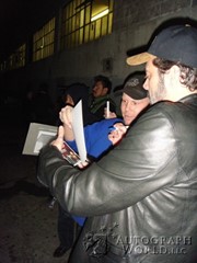 signing photo