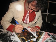 signing photo
