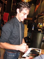 signing photo