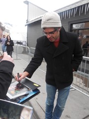 signing photo