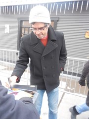 signing photo