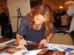 signing photo