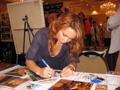 signing photo