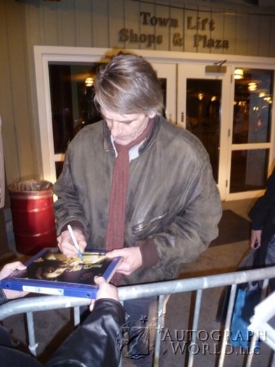 Jeremy Irons autograph