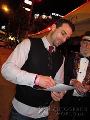 signing photo