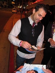 signing photo