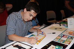 signing photo